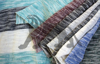 İki İplik Örme Kumaş - Flamlı Ringel İki İplik - Küçükarslan Tekstil